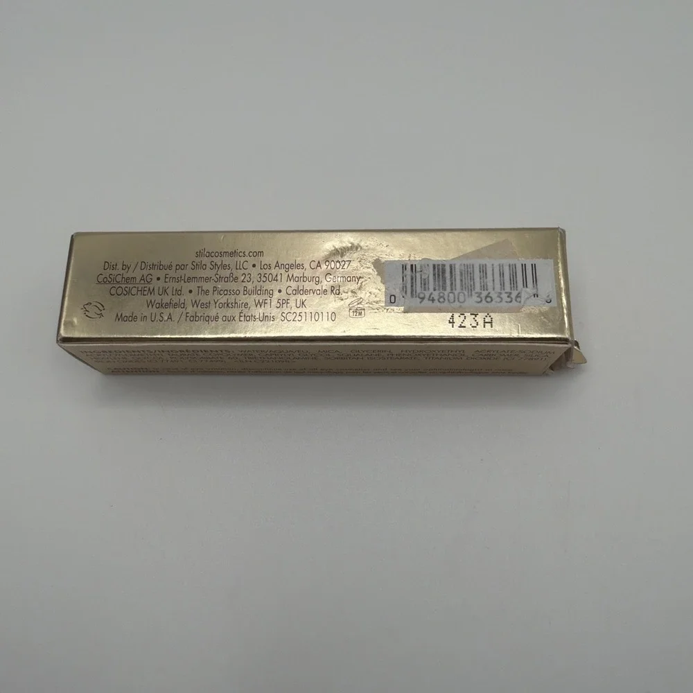 Stila‎ Suede Shade Sheer Pewter Liquid Eye Shadow 4.5mL New